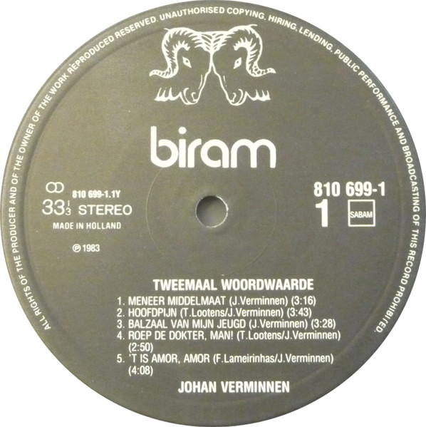 Johan Verminnen - Tweemaal Woordwaarde