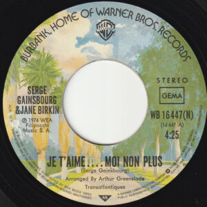 7" | Jane Birkin avec Serge Gainsbourg -  Je t'Aime, Moi non Plus / Jane B. - Afbeelding 2