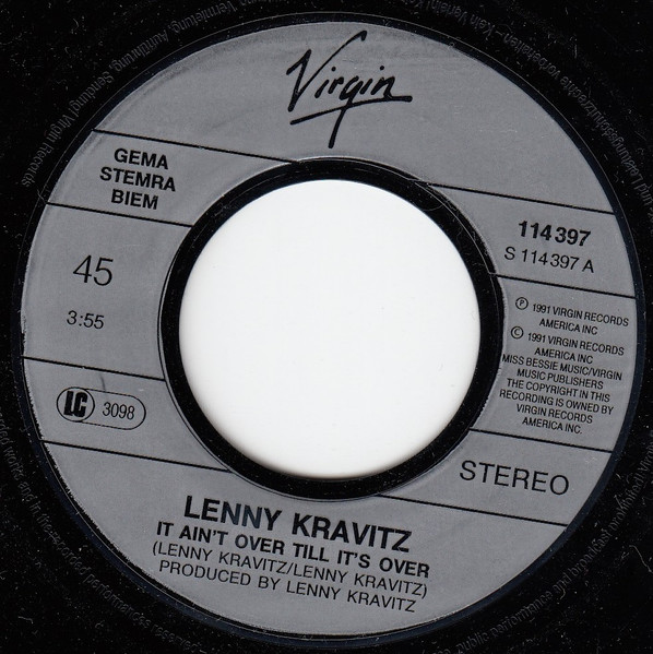 7" | Lenny Kravitz – It Ain't Over 'Til It's Over
