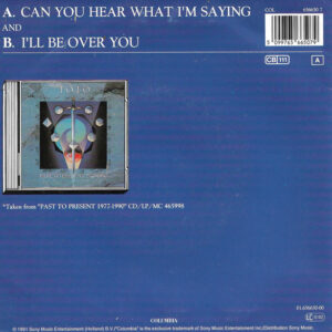 7" | Toto ‎– Can You Hear What I'm Saying / I'll Be Over You - Afbeelding 3