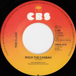 7" | The Clash – Rock The Casbah - Afbeelding 2