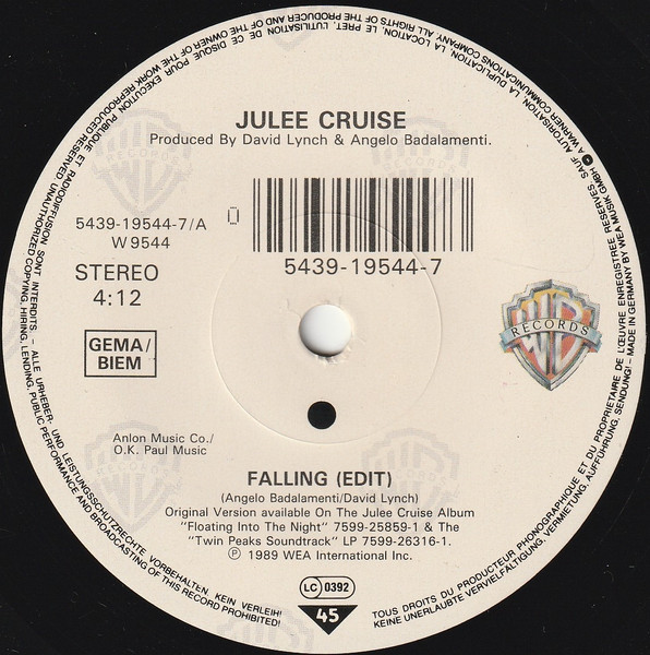 7" | Julee Cruise – Falling (The Theme From Twin Peaks)