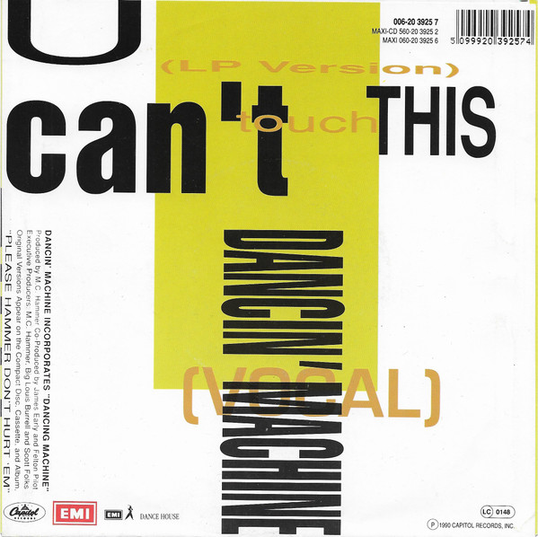7" | MC Hammer – U Can't Touch This