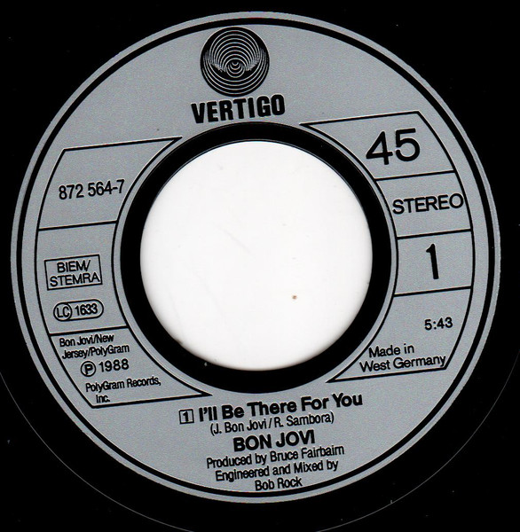7" | Bon Jovi – I'll Be There For You
