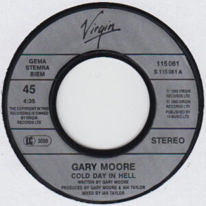 7" | Gary Moore – Cold Day In Hell - Afbeelding 2