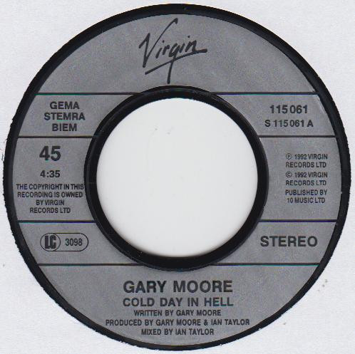 7" | Gary Moore – Cold Day In Hell