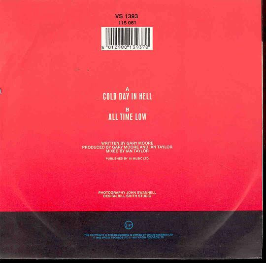 7" | Gary Moore – Cold Day In Hell