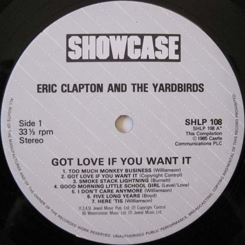 Eric Clapton and the Yardbirds - Got Love if you Want It