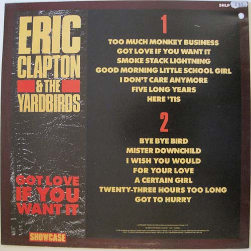 Eric Clapton and the Yardbirds - Got Love if you Want It