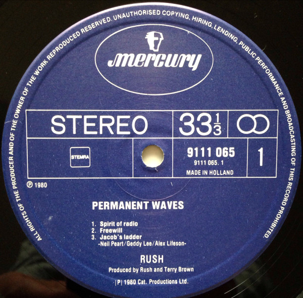 Rush - Permanent Waves