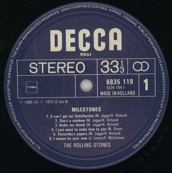 The Rolling Stones - Milestones
