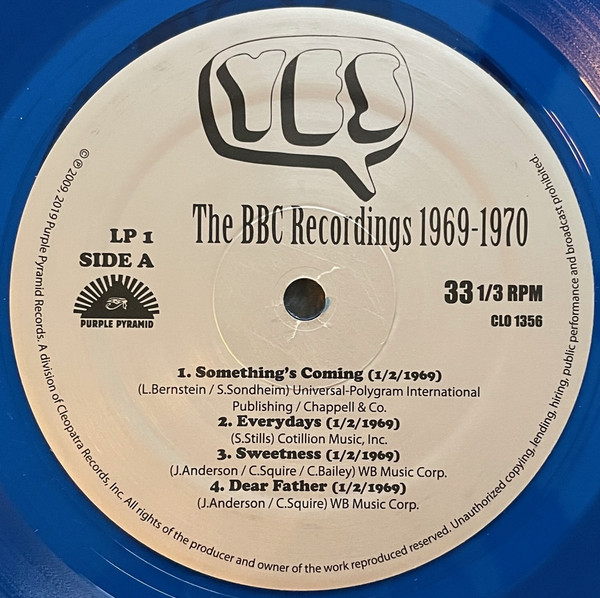 Yes - The BBC Recordings 1969 - 1970 (2 LP)