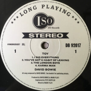 David Bowie - Toy (2 LP, drie speelkanten, single sided etched) - Afbeelding 2