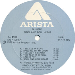 Lou Reed - Rock and Roll Heart - Afbeelding 2