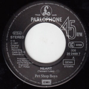 7" | The Pet Shop Boys - Heart / I Get Excited - Afbeelding 2