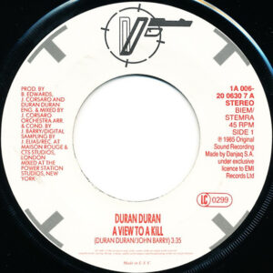 7" | Duran Duran - A View to a Kill / A View to a KIl (That Fatal Kiss) - Afbeelding 2