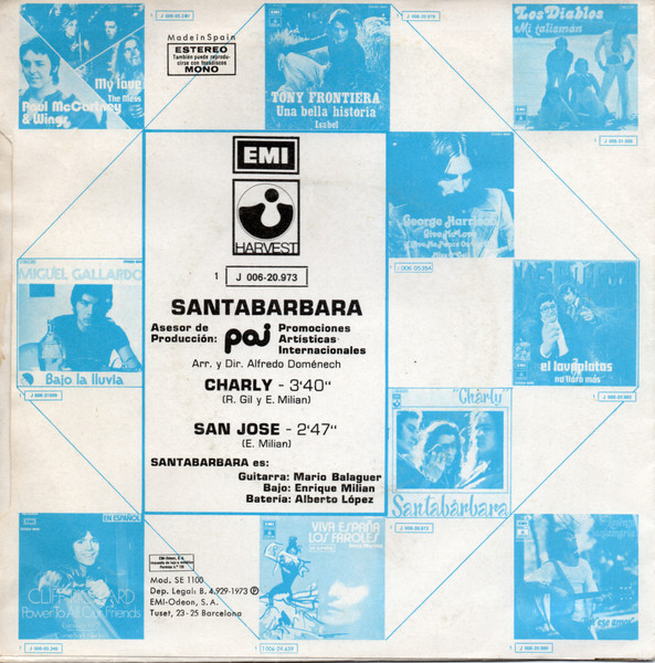 7" | Santabarbara - Charly / San Jose