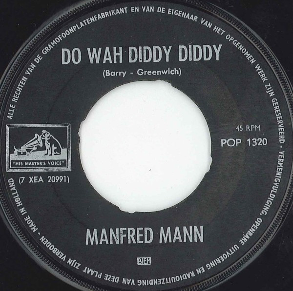 7" | Manfred Mann - Do Wah Diddy Diddy / What You Gonna Do?