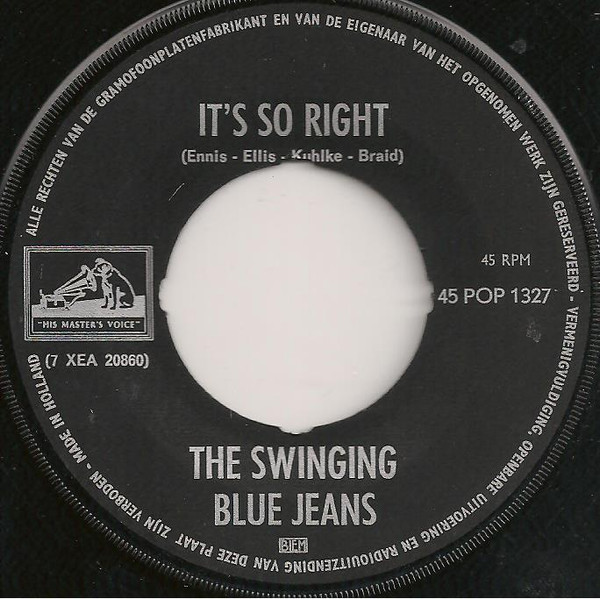 7" | The Swinging Blue Jeans - Promise You'll Tell Her / It's So Right