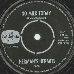7" | Herman's Hermits - No Milk Today / Dandy - Afbeelding 1