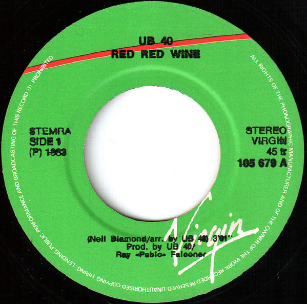 7"| UB40 - Red Red Wine / Sufferin'