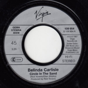 7"| Berlinda Carlisle - Circle in the Sand / Circle in. the Sand (Seaside Mood Groove Mix) - Afbeelding 2