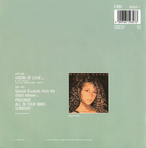 7"| Mariah Carey - Vision of Love / Special Excerpts from the debut release