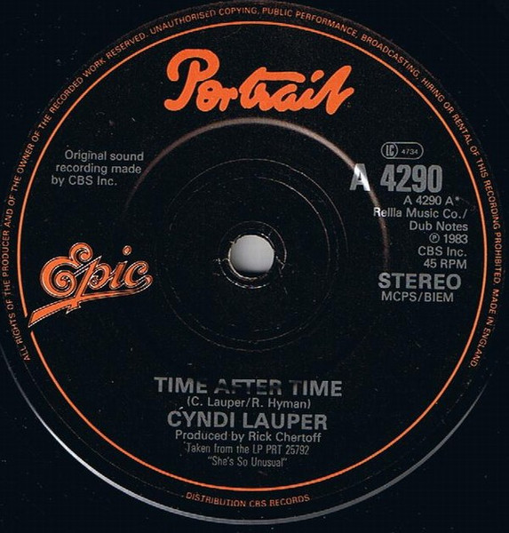 Cydi Lauper - Time after Time / I'll Kiss You