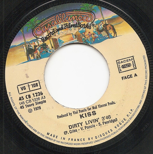 7"| KISS - Dirty Livin' / Sure Know Something