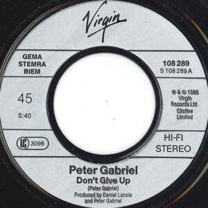 7"| Peter Gabriel and Kate Bush - Don't Give Up / In Your Eyes - Afbeelding 2