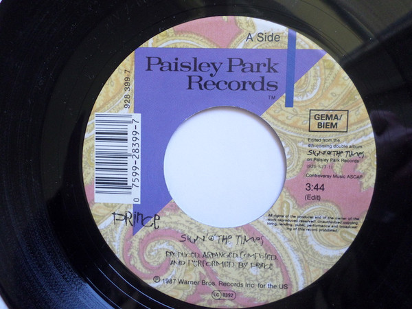 7"| Prince - Sign 'O' the Times / La, La, La, He He, Hee