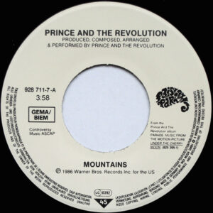 7"| Prince and the Revolution - Mountains / Alexa de Paris - Afbeelding 2