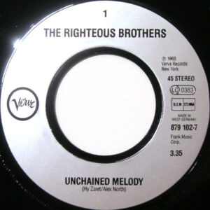 7"| The Righteous Brothers - Unchained Melody / You are my Soul and Inspiration - Afbeelding 2