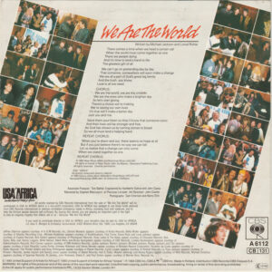7"| USA for Africa - We Are the World / Grace - Afbeelding 3
