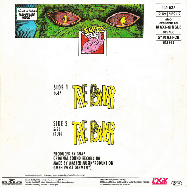 7"| SNAP - The Power/  The Power (Dub)