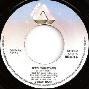 7"| Stray Cats - Rock this Town / Can't Hurry Love - Afbeelding 2