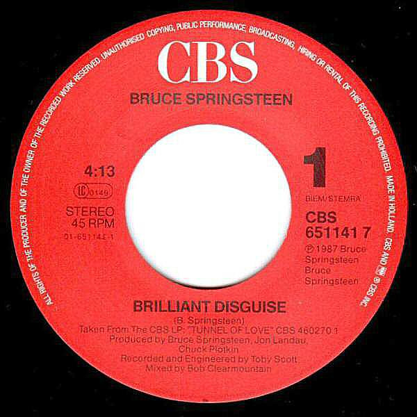 7" | Bruce Springsteen - Brilliant Disguise / Lucky Man