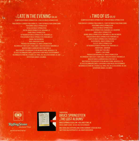 7" | Bruce Springsteen - Late in the Evening / Two of Us (Rolling Stone Exclusive Vinyl )