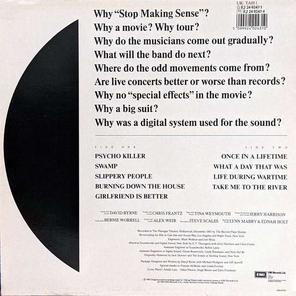 Talking Heads - Stop Making Sense