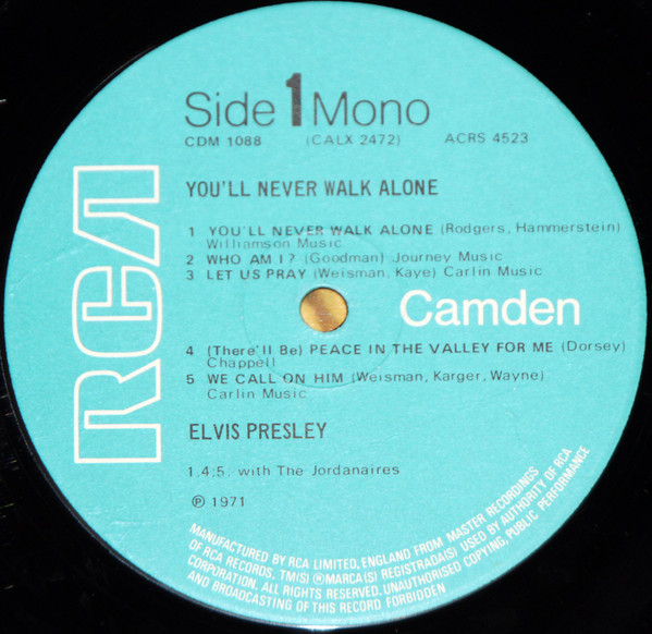 Elvis Presley - You'll Never Walk Alone