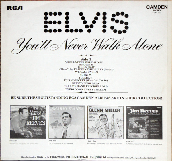 Elvis Presley - You'll Never Walk Alone