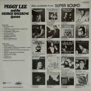 Peggy Lee and the George Shearing Quintet - The Beauty and the Beat - Afbeelding 3