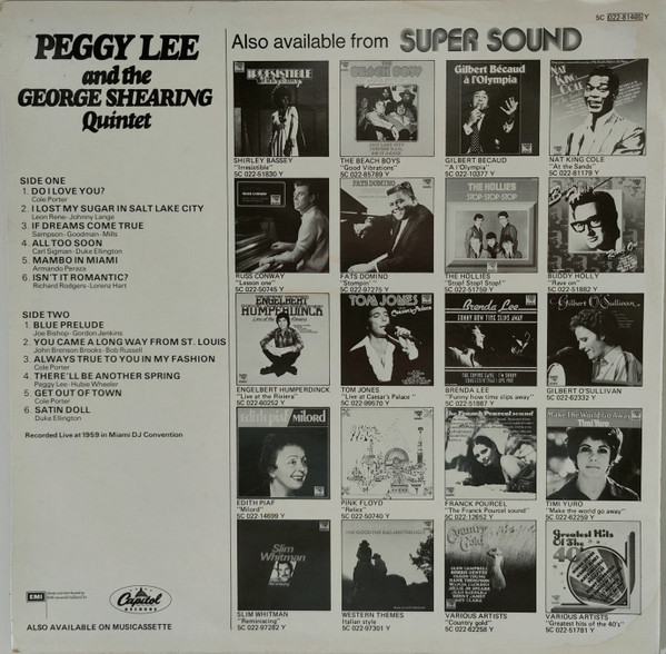 Peggy Lee and the George Shearing Quintet - The Beauty and the Beat