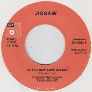 7" | Jigsaw - Sky High / Brand New Love Affair - Afbeelding 2
