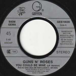 7" | Guns n' Roses - You Could be Mine  / Civil War (LP version) - Afbeelding 1