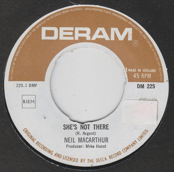7" | Neil McArthur - She's not there / World of Glass