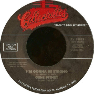 7" | Gene Pitney -  I'm Gonna Be Strong / It Hurts To Be In Love - Afbeelding 1