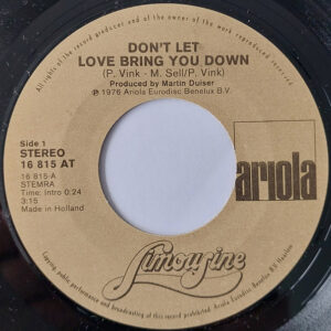 7" | Limousine - Don't Let Love Bring You Down / Is It so Hard to See - Afbeelding 2