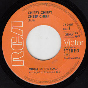 7" | Middle of the Road - Chirpy Chirpy Cheep Cheep / Rainin' 'N Painin' - Afbeelding 2