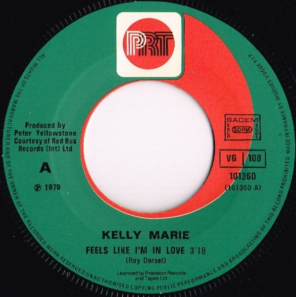 7" | Kelly Marie - Feels like i'm in Love / I can't get Enough